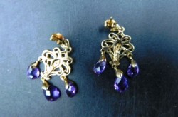 AMETHYST GOLD EARS VIEW